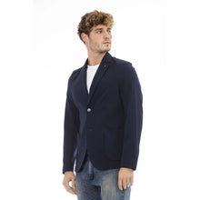 Load image into Gallery viewer, Distretto12 Elegant Blue Fabric Jacket for Men
