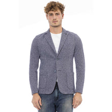 Load image into Gallery viewer, Distretto12 Elegant Blue Fabric Jacket with Classic Cut
