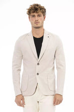 Load image into Gallery viewer, Distretto12 Chic Beige Cotton Blend Jacket
