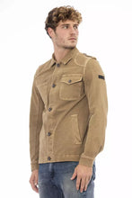 Load image into Gallery viewer, Distretto12 Elegant Brown Jacket with Backpack Feature

