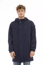 Load image into Gallery viewer, Distretto12 Versatile Blue Hooded Jacket with Backpack Feature
