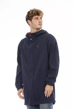 Load image into Gallery viewer, Distretto12 Versatile Blue Hooded Jacket with Backpack Feature
