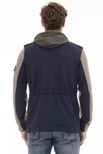 Load image into Gallery viewer, Distretto12 Chic Blue Hooded Jacket with Backpack Braces
