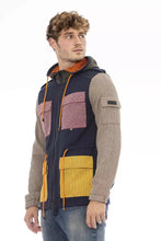 Load image into Gallery viewer, Distretto12 Chic Blue Hooded Jacket with Backpack Braces
