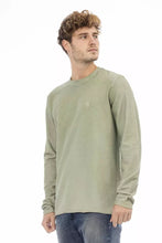 Load image into Gallery viewer, Distretto12 Chic Green Crew Neck Sweater with Embroidered Logo
