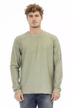 Load image into Gallery viewer, Distretto12 Chic Green Crew Neck Sweater with Embroidered Logo
