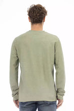 Load image into Gallery viewer, Distretto12 Chic Green Crew Neck Sweater with Embroidered Logo

