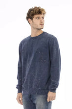 Load image into Gallery viewer, Distretto12 Chic Blue Fleece Sweater with Crew Neck
