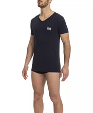 Load image into Gallery viewer, Cavalli Class Sleek V-Neck Tee with Signature Print
