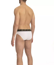 Load image into Gallery viewer, Cavalli Class Sleek White Briefs Duo with Logo Band
