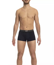 Load image into Gallery viewer, Cavalli Class Elegant Black Cotton Trunks Trio Pack
