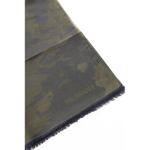 Load image into Gallery viewer, Trussardi Elegant Army Printed Cotton-Silk Scarf
