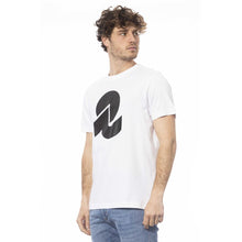 Load image into Gallery viewer, Invicta Elegant White Cotton Crew Neck Tee
