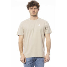 Load image into Gallery viewer, Invicta Beige Cotton Crew Neck Logo Tee
