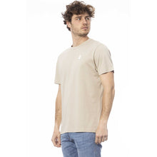 Load image into Gallery viewer, Invicta Beige Cotton Crew Neck Logo Tee
