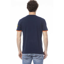 Load image into Gallery viewer, Invicta Chic Blue Cotton Crew Neck Tee
