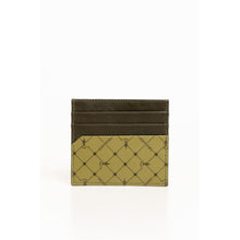 Load image into Gallery viewer, Trussardi Elegant Green Leather Card Holder
