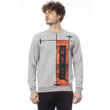 Load image into Gallery viewer, Trussardi Elegant Gray Knit Sweatshirt with Front Print
