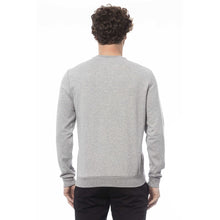 Load image into Gallery viewer, Trussardi Elegant Gray Knit Sweatshirt with Front Print
