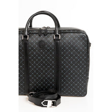 Load image into Gallery viewer, Trussardi Elegant Black Leather Briefcase with Shoulder Strap
