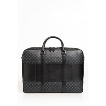 Load image into Gallery viewer, Trussardi Elegant Black Leather Briefcase with Shoulder Strap
