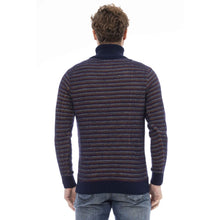 Load image into Gallery viewer, Distretto12 Elegant Turtleneck Sweater in Sumptuous Blue
