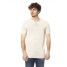 Load image into Gallery viewer, Distretto12 Chic Beige Short Sleeve Cotton Sweater
