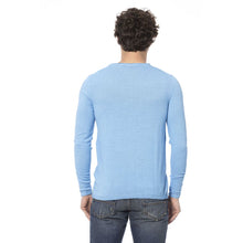 Load image into Gallery viewer, Distretto12 Elegant Light Blue Crewneck Cotton Sweater
