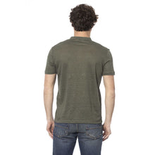 Load image into Gallery viewer, Distretto12 Chic Army Short Sleeve Linen Sweater
