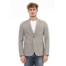 Load image into Gallery viewer, Distretto12 Elegant Beige Cotton Blend Jacket
