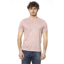 Load image into Gallery viewer, Distretto12 Chic Pink Cotton Crew Neck Tee
