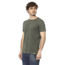 Load image into Gallery viewer, Distretto12 Elegant Green Crew Neck Cotton Tee
