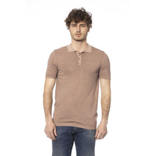 Load image into Gallery viewer, Distretto12 Beige Cotton Polo Short Sleeves Classic Top
