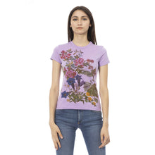 Load image into Gallery viewer, Trussardi Action Elegant Purple Cotton Blend Tee
