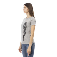 Load image into Gallery viewer, Trussardi Action Chic Gray Short Sleeve Round Neck Tee
