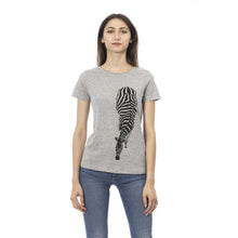 Load image into Gallery viewer, Trussardi Action Chic Gray Short Sleeve Round Neck Tee
