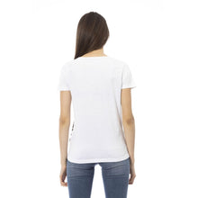 Load image into Gallery viewer, Trussardi Action Chic White Short Sleeve Round Neck Tee
