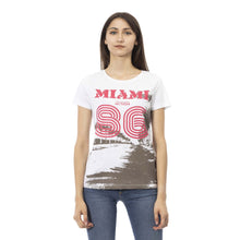 Load image into Gallery viewer, Trussardi Action Chic White Short Sleeve Round Neck Tee
