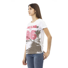 Load image into Gallery viewer, Trussardi Action Chic White Short Sleeve Round Neck Tee
