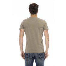 Load image into Gallery viewer, Trussardi Action Sleek Green Short Sleeve Tee with Chic Front Print
