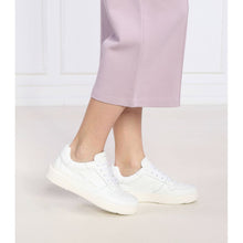 Load image into Gallery viewer, Liviana Conti Elegant White Leather Sneakers with Gold Accents
