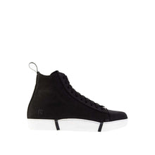 Load image into Gallery viewer, Roberto Cavalli Elevated Chic Suede High Sneakers in Black and White
