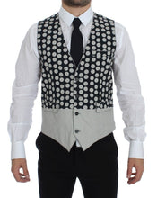 Load image into Gallery viewer, Dolce &amp; Gabbana Blue Polka Dot Dress Vest Gilet Weste
