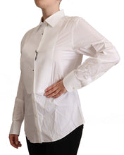 Load image into Gallery viewer, Dolce &amp; Gabbana Elegant White Cotton Collared Top
