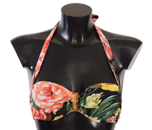 Load image into Gallery viewer, Dolce &amp; Gabbana Chic Multicolor Floral Bikini Top
