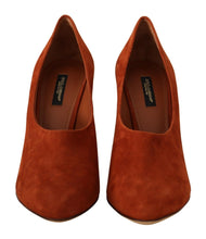 Load image into Gallery viewer, Dolce &amp; Gabbana Elegant Cognac Suede Pumps
