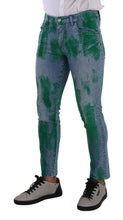 Load image into Gallery viewer, Dolce &amp; Gabbana Chic Skinny Denim Jeans in Blue Green Wash
