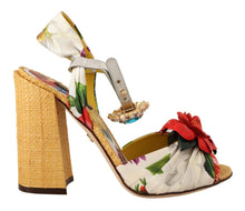 Load image into Gallery viewer, Dolce &amp; Gabbana Multicolor Crystal Embellished Heel Sandals
