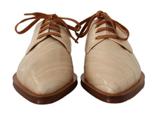 Load image into Gallery viewer, Dolce &amp; Gabbana Elegant Beige Eel Leather Formal Flats
