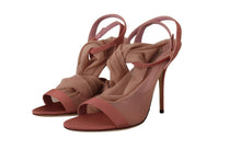 Load image into Gallery viewer, Dolce &amp; Gabbana Elegant Pink Ankle Strap Heels Sandals
